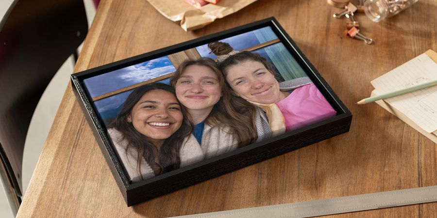Turn friendship memories into stunning Photobox posters for Galentine's Day, a thoughtful way to wish a Happy Valentine's Day to friends.