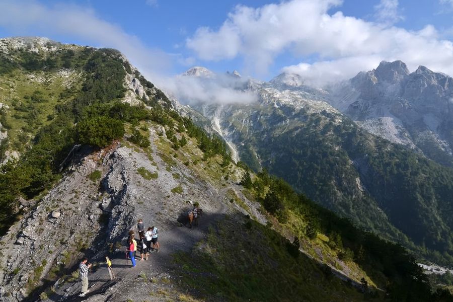 Jagged mountain skylines and peaceful alpine lakes at Prokletije National Park in Montenegro, known as the 'Alps of the Balkans' and a contender for the best national park in Europe featured in Photobox's guide.