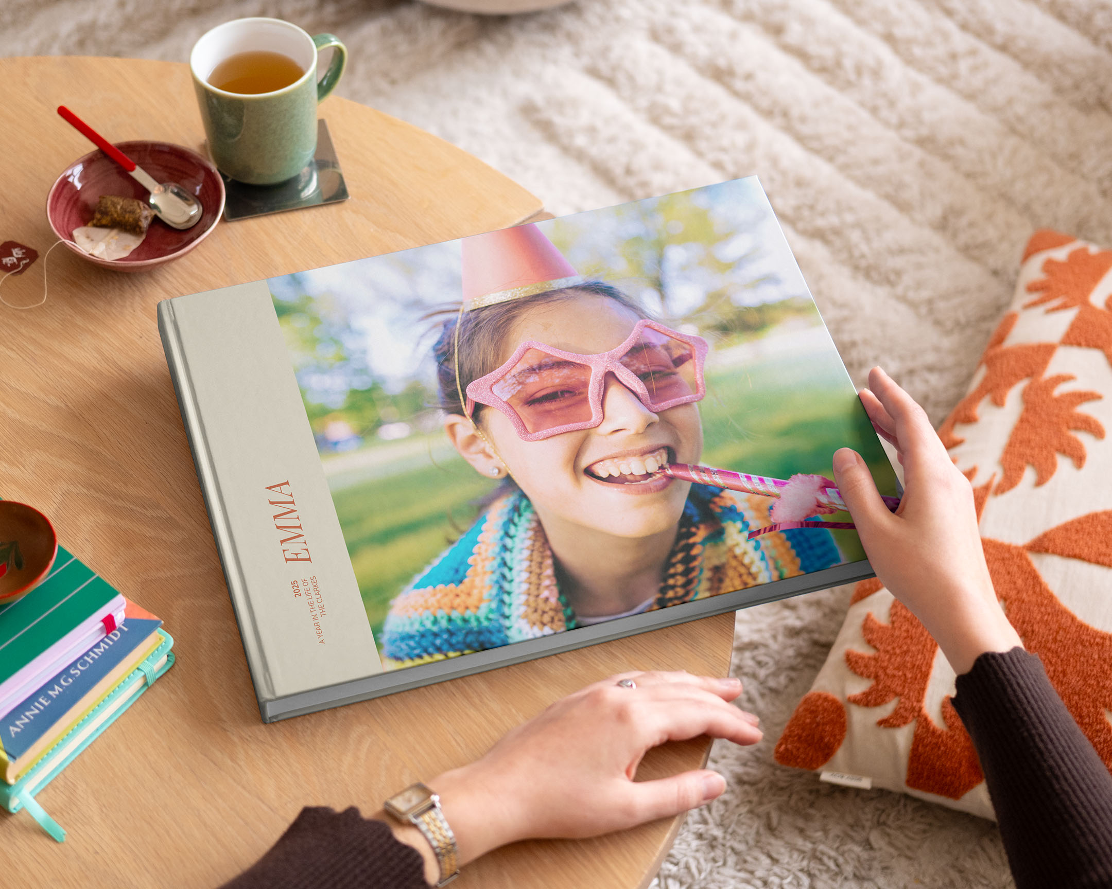 Selection of displayed photo books