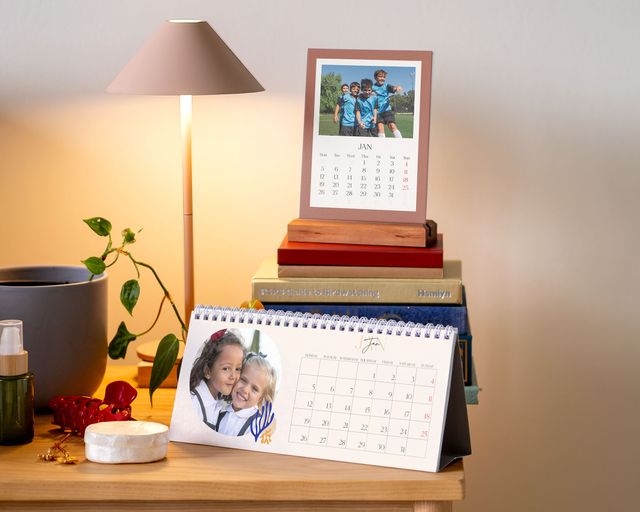 Personalised desk calendar for teachers to display and revisit meaningful moments