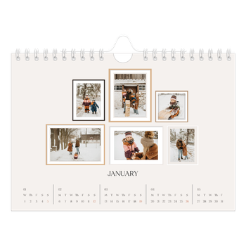 A5 Landscape Photo Calendar — Wall photo gallery