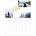 A4 Double Photo Calendar — Gold marker pen [March]