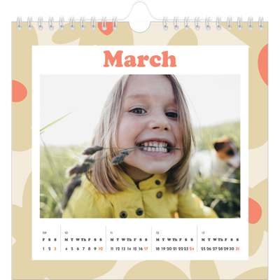 Square calendars  — Playing with pattern [March]