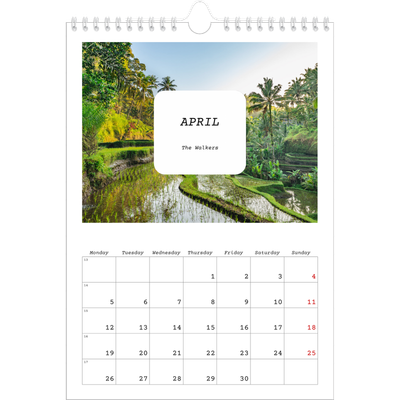 A4 Photo Calendar — Full story [April]