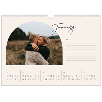 A3 Landscape Photo Calendar — Arch memories