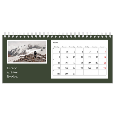Desk calendars — Editorial Earth [March]