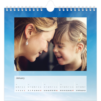Square Photo Calendar — Cloudscape