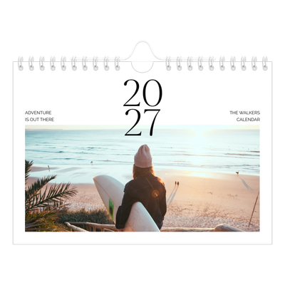 A5 Landscape Photo Calendar — Surfing sunsets [cover]