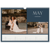 A3 Photo Calendar — Slate and serifs [May]