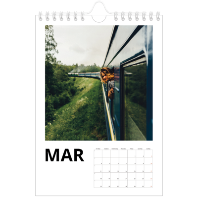 A5 Photo Calendar — White space [March]