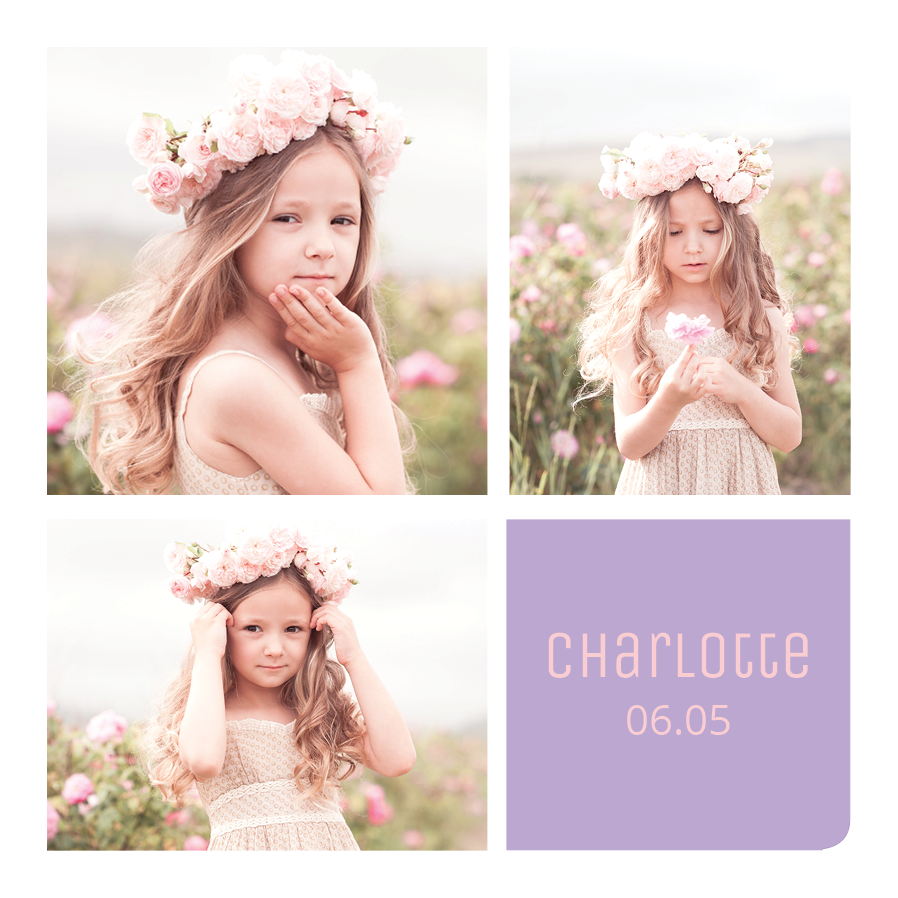 Invitations — Lilac name block