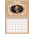 A4 Double Photo Calendar — Kraft and bow [January]