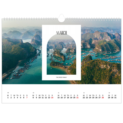 A3 Photo Calendar — The open arch [March]