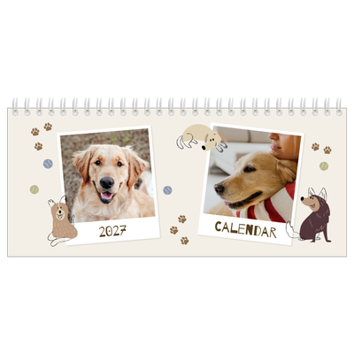 Desk calendars — Playful puppy [cover]