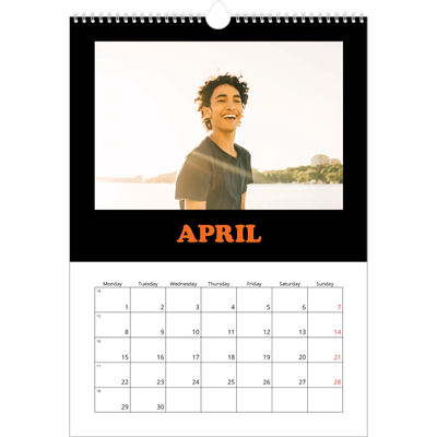 A3 photo calendars — Fun type [April]