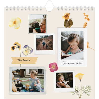 Square calendars  — Vintage scrapbooking [cover]