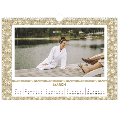 A3 Photo Calendar — Full bloom [March]