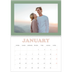 A4 Double Photo Calendar — Retro frames [January]