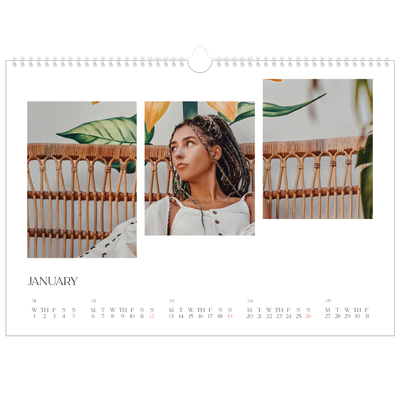 A3 Photo Calendar — Travel mosaics [January]