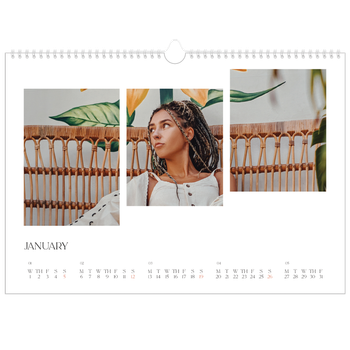 A3 Landscape Photo Calendar — Travel mosaics