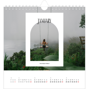 Square Photo Calendar — The open arch