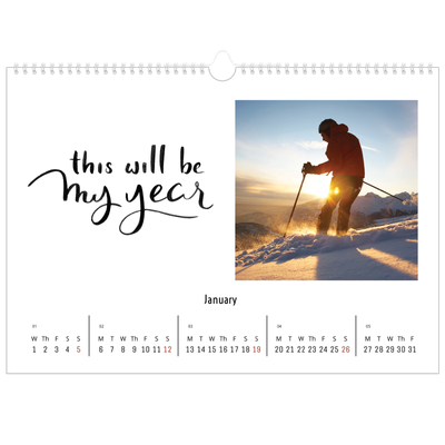 A3 Photo Calendar — Quotes [January]