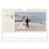 A4 Landscape Photo Calendar — Initials in bloom [January]