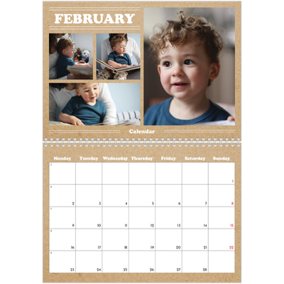 A4 Double Photo Calendar — This year’s editorial [February]