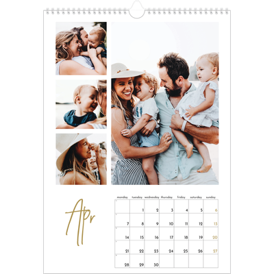 A3 photo calendars — Scribble text [April]