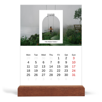 Easel Desk Calendar Portrait — The open arch