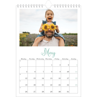 A4 Photo Calendar — Hello world [May]