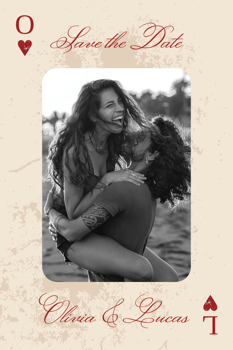 Save the date — Ace of hearts