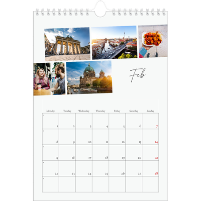 A4 Photo Calendar — City break [February]