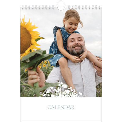 A4 Photo Calendar — Flower motif [cover]
