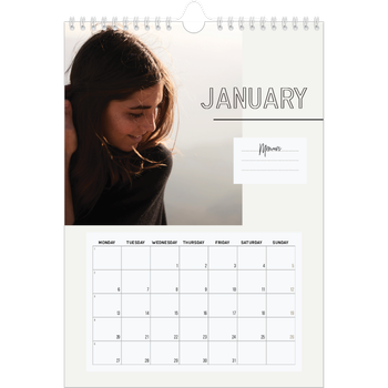 A4 Photo Calendar — Note to self