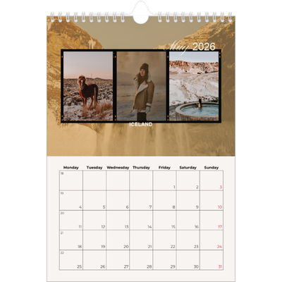A4 Photo Calendar — Adventure wanderlust [cover]