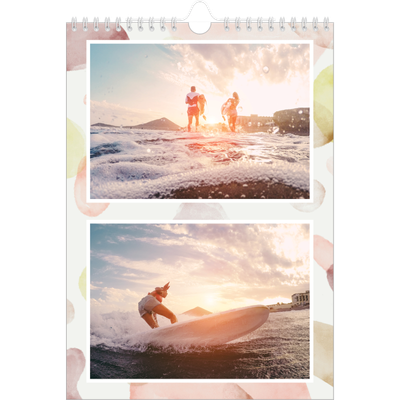 A4 Photo Calendar — Watercolour spots [cover]