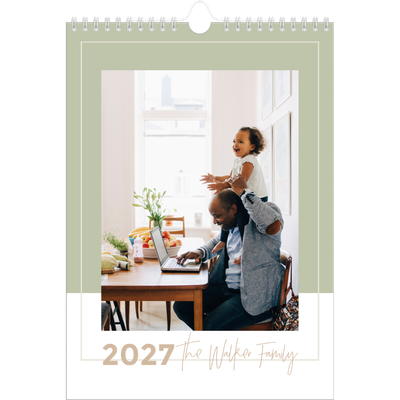 A4 Family Planner — Earthy frames Planner - Family of 4 [cover]