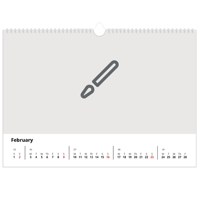 A3 Photo Calendar — Design your own product [February]