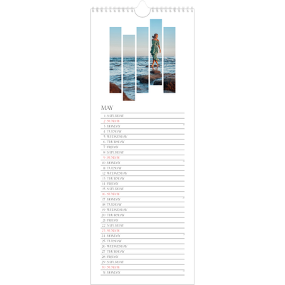 Slim Calendar  — Travel mosaics [May]