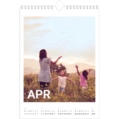 A4 Photo Calendar — Big month [April]
