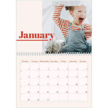 A4 Double Photo Calendar — 90s nostalgia