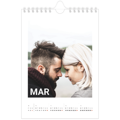 A5 Photo Calendar — Big month [March]