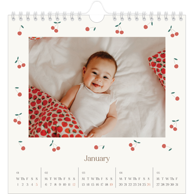 Square calendars  — Cherry bliss [January]