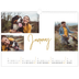A3 Photo Calendar — Gold marker pen [January]