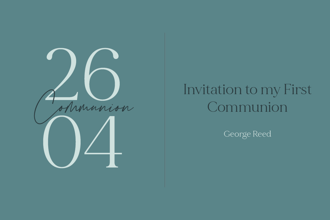 Invitations — Modern and teal