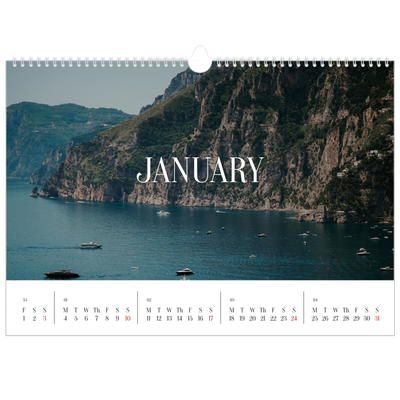 A3 Photo Calendar — Endless escape [January]