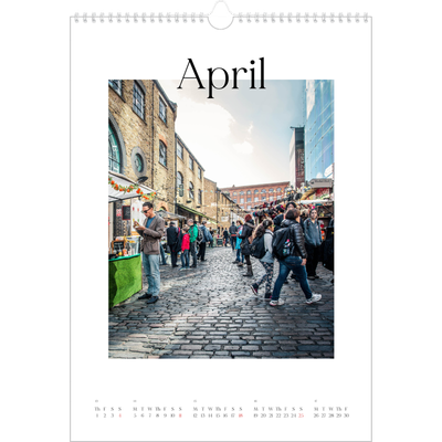 A3 photo calendars — My travelogue [April]