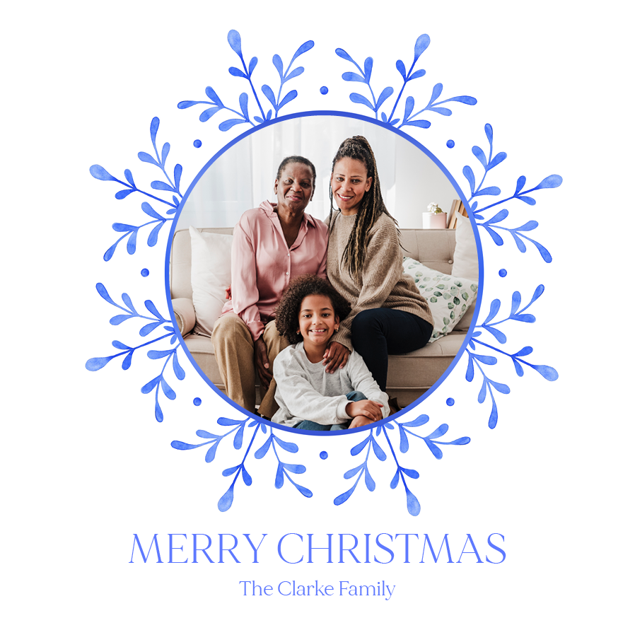 Cards — Watercolour snowflake