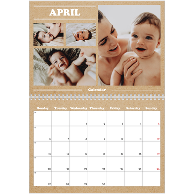 A4 Double Photo Calendar — This year’s editorial [April]